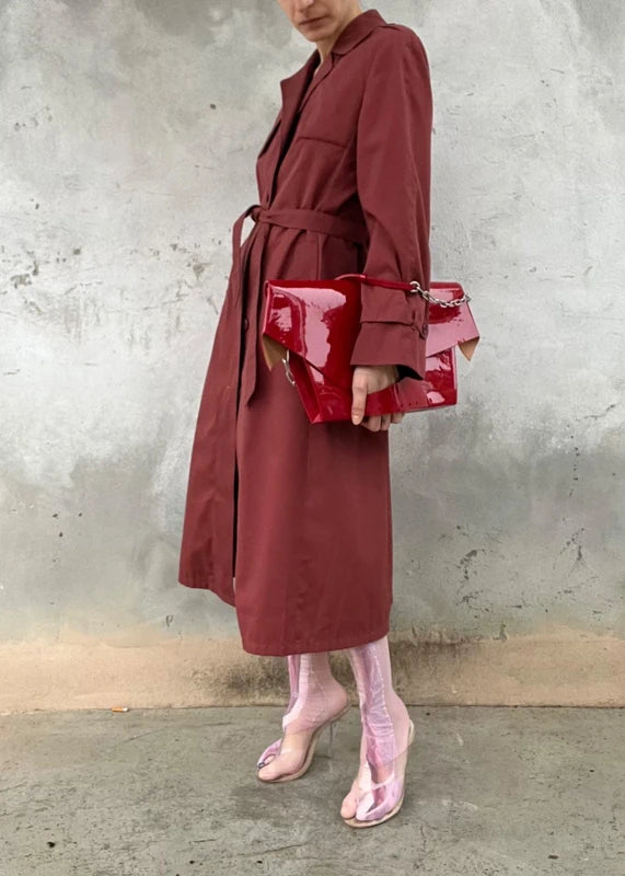 Trench vintage burgundy
