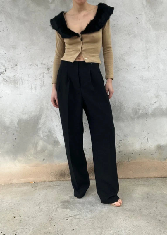 Pantaloni vintage con doppie pinces
