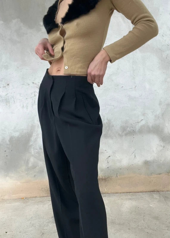 Pantaloni vintage con doppie pinces