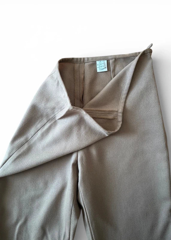 Pantaloni in misto lana beige