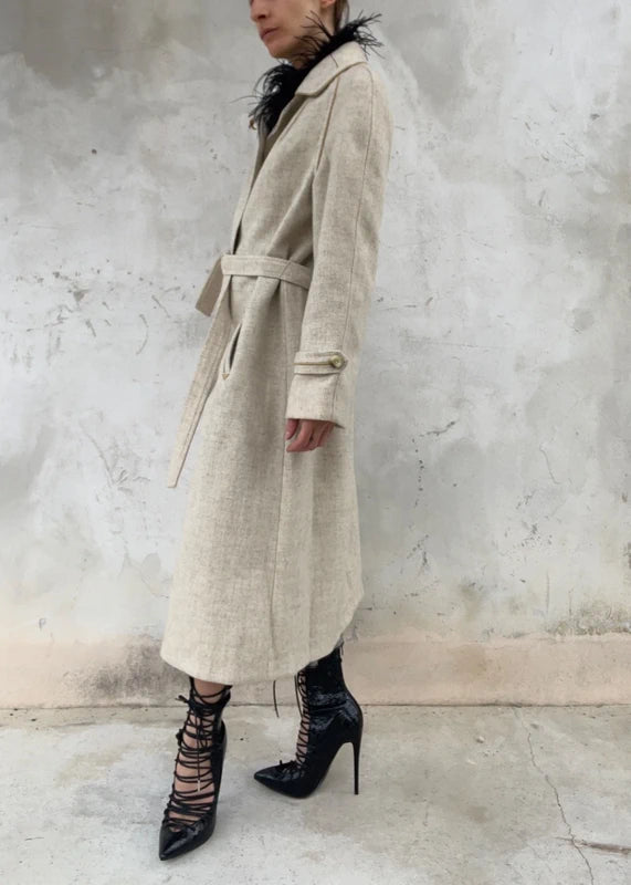 Cappotto pura lana vergine beige