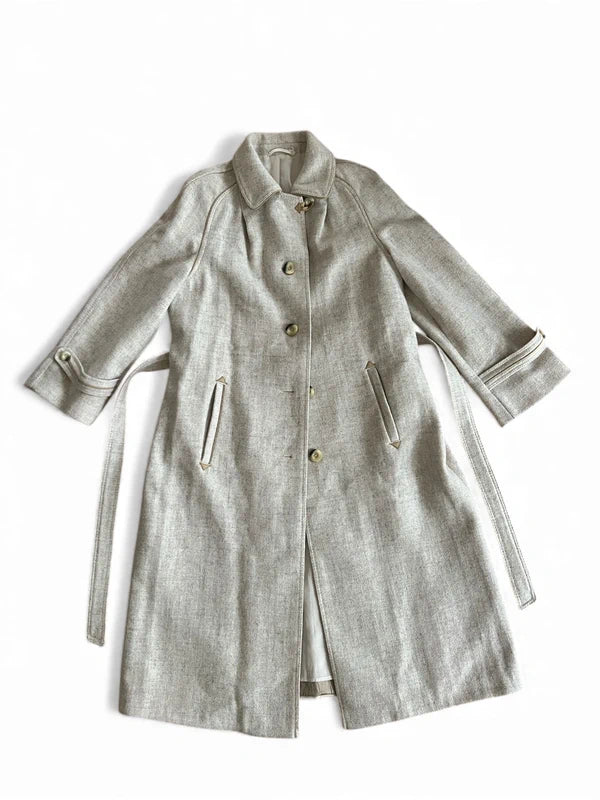 Cappotto pura lana vergine beige