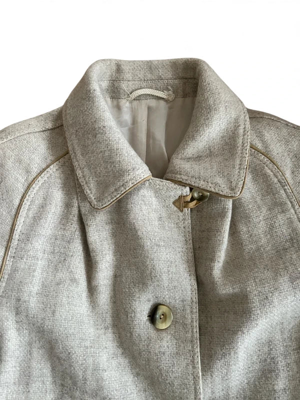 Cappotto pura lana vergine beige