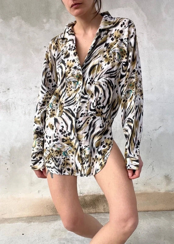 Camicia tigrata vintage