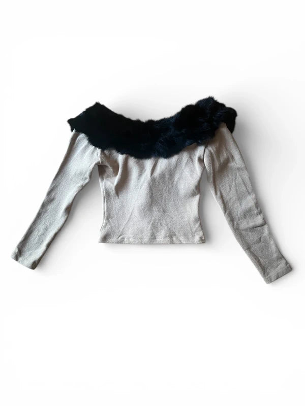 Cardigan con ampio collo