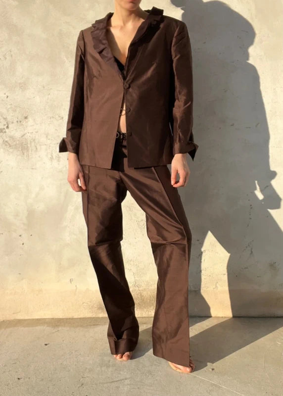 Completo in shantung seta vintage