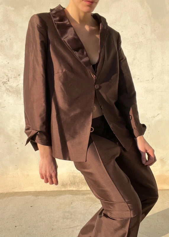 Completo in shantung seta vintage