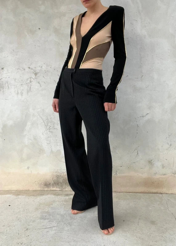 Pantaloni vintage gessato