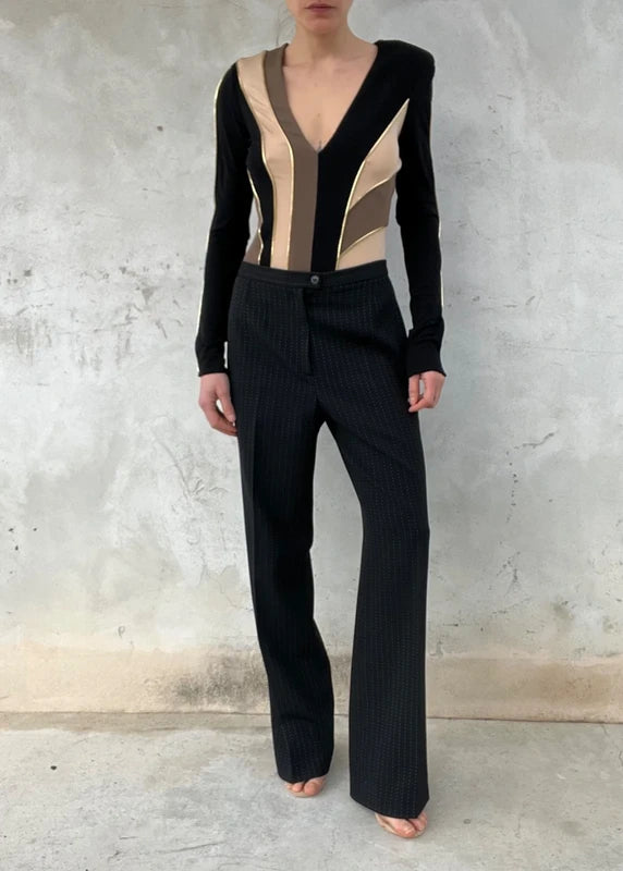 Pantaloni vintage gessato