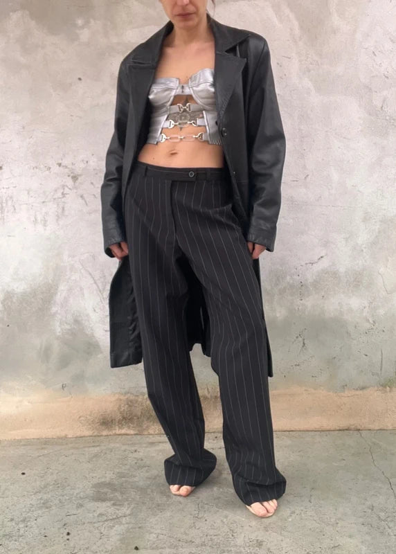 Pantalone classico gessato