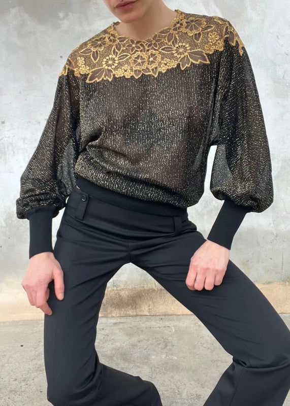 Top vintage lurex