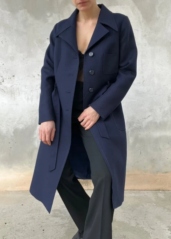 Navy blue raincoat