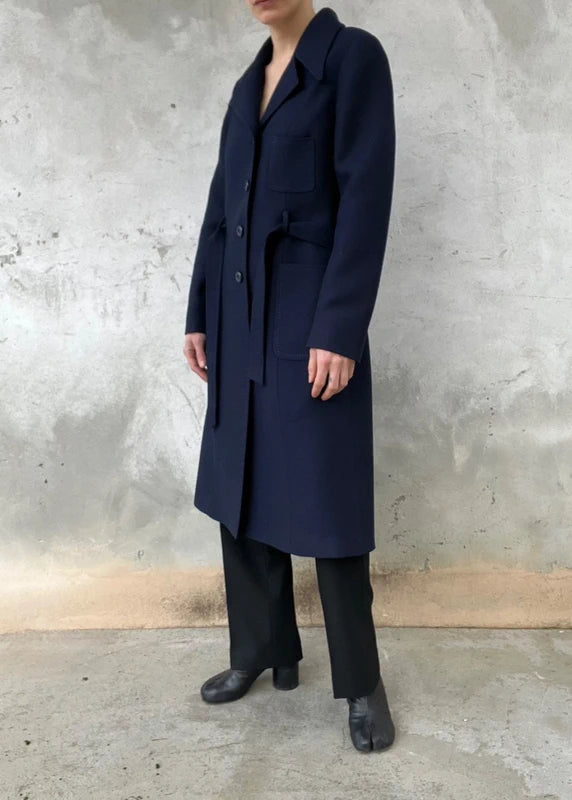 Navy blue raincoat