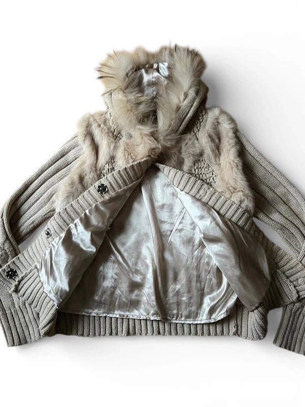 Maglione beige in maglia