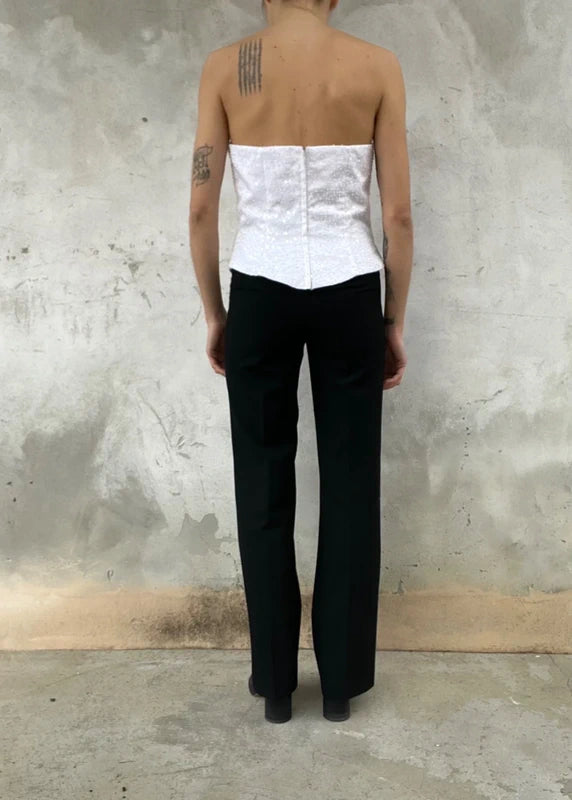 Corsetto vintage con perline