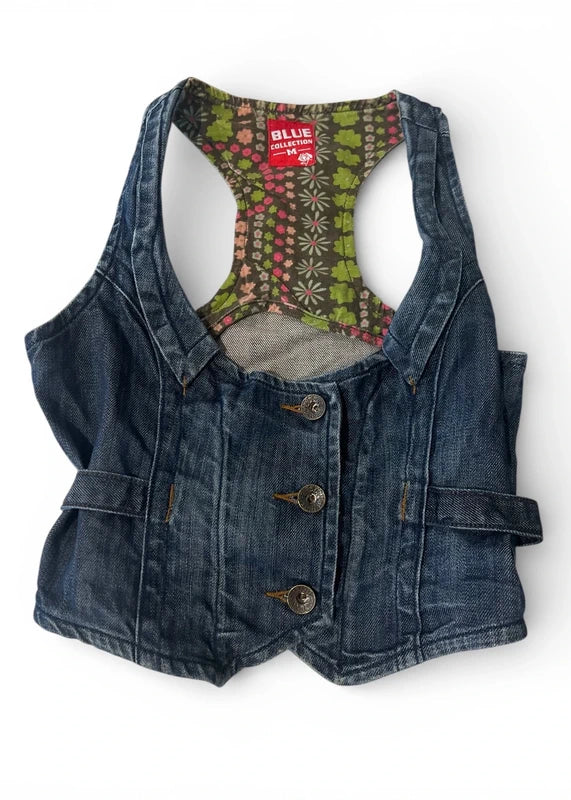 Vintage denim vest