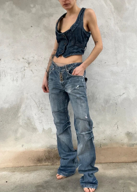 Vintage denim vest