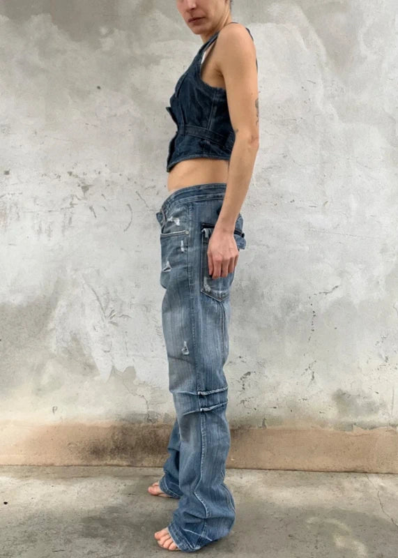 Vintage denim vest
