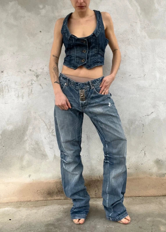 Vintage denim vest