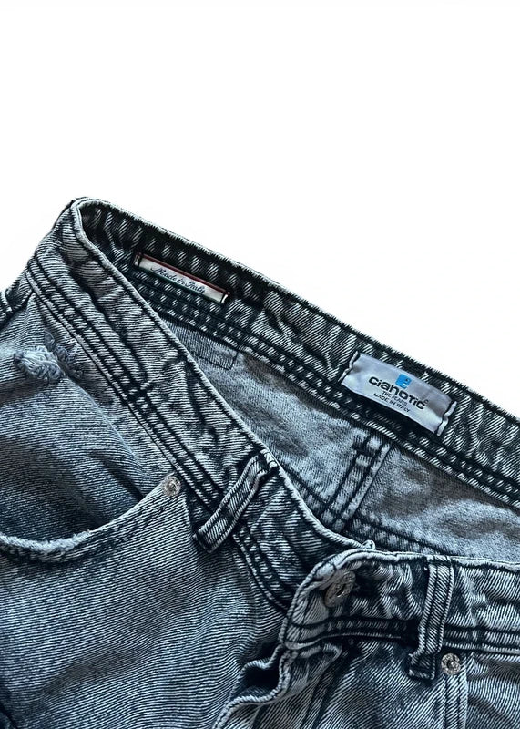 Denim jords pants grigio