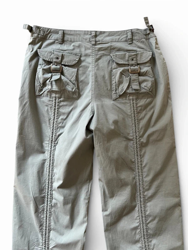 Pantalone grigio cotone cargo