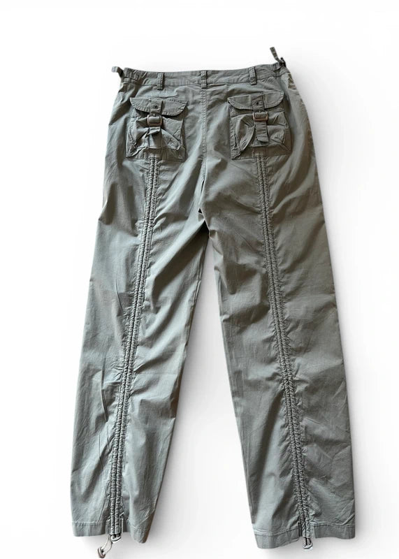 Pantalone grigio cotone cargo