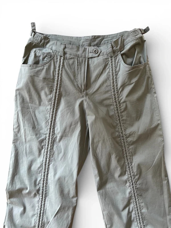 Pantalone grigio cotone cargo