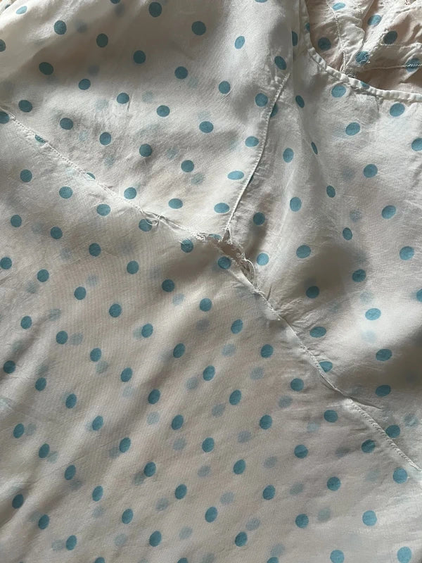 Lingerie Slip dress a pois