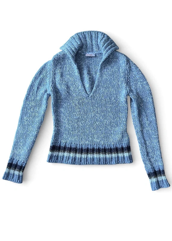 Jumper polo scollo V