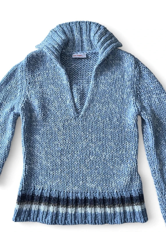 Jumper polo scollo V