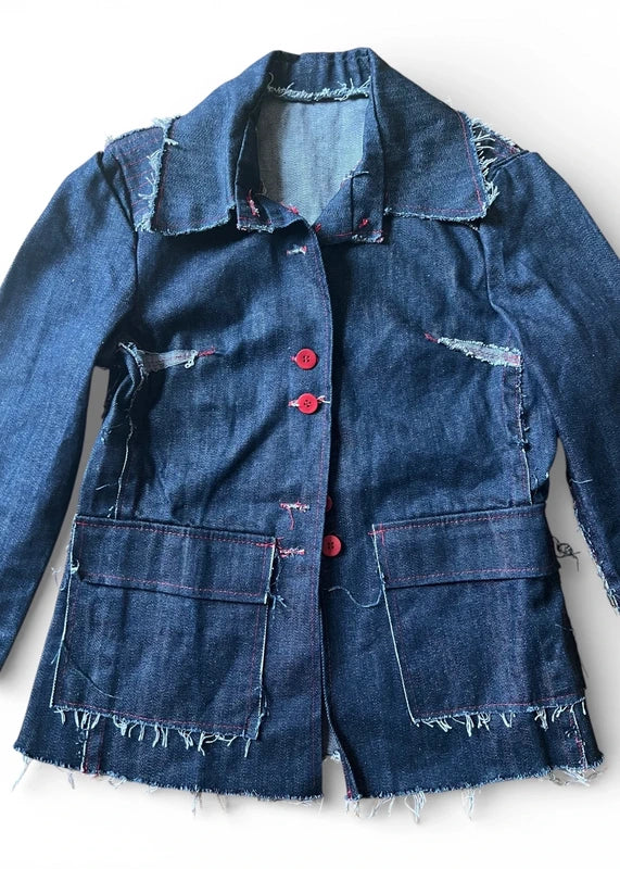 Giacca raw denim handmade