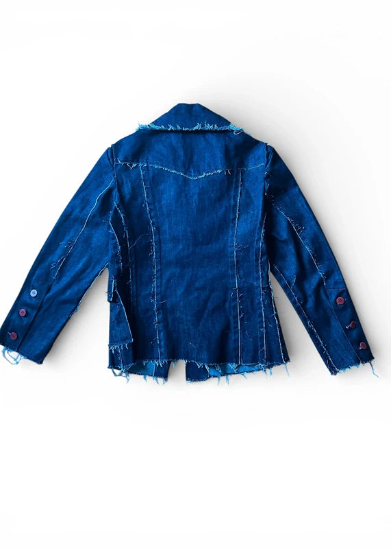 Giacca raw denim handmade