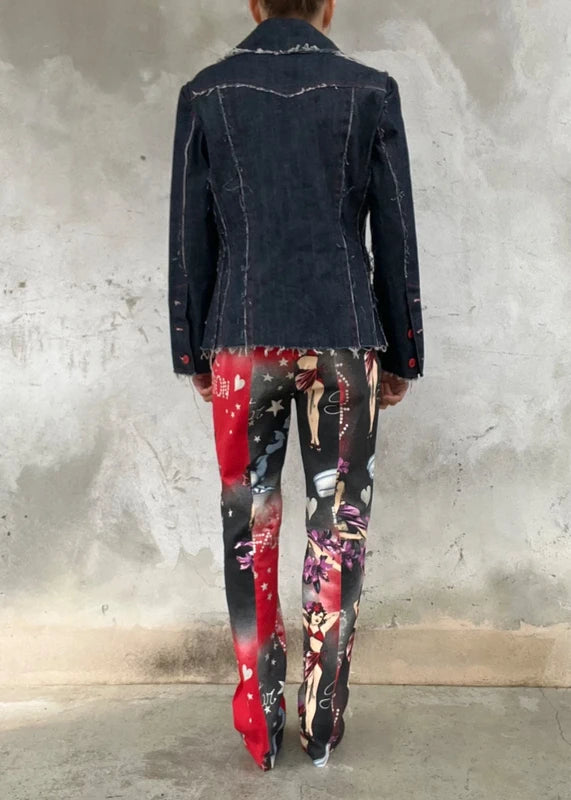 Giacca raw denim handmade