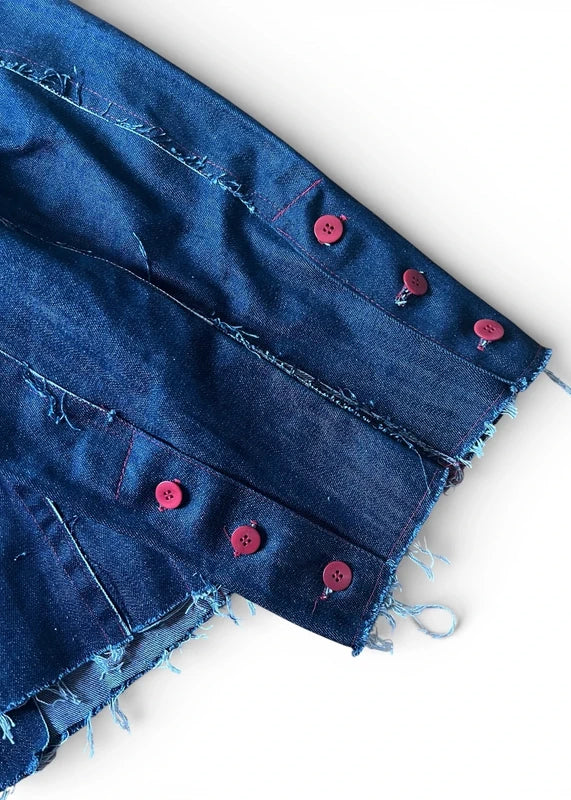 Giacca raw denim handmade