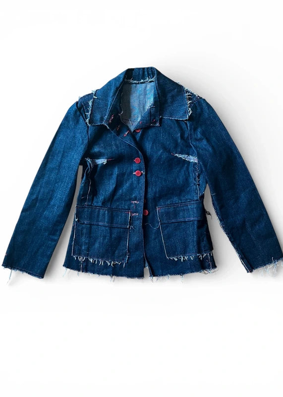 Giacca raw denim handmade