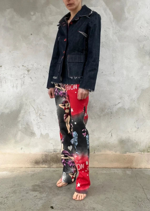 Giacca raw denim handmade