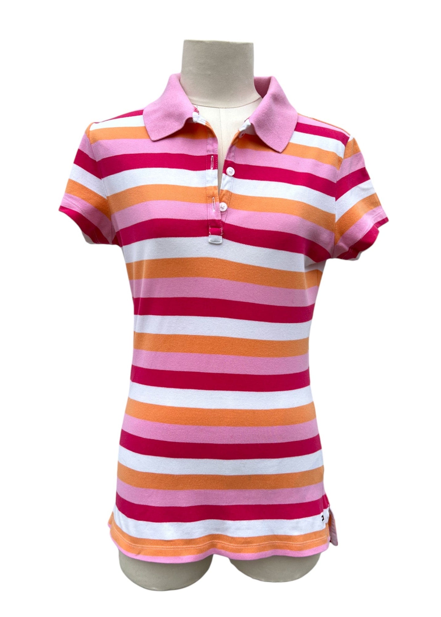 Polo rosa Tommy Hilfiger a righe