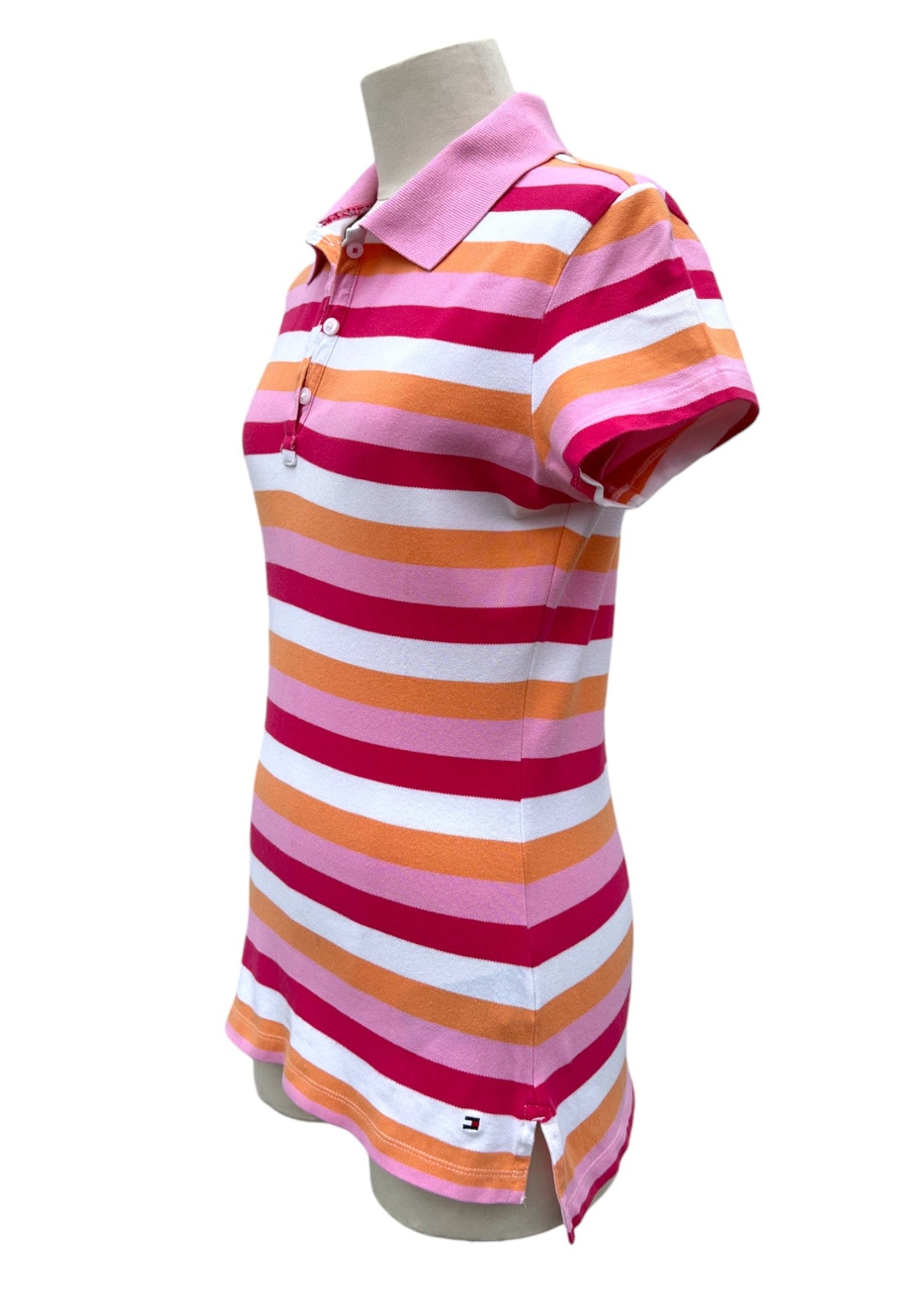 Polo rosa Tommy Hilfiger a righe