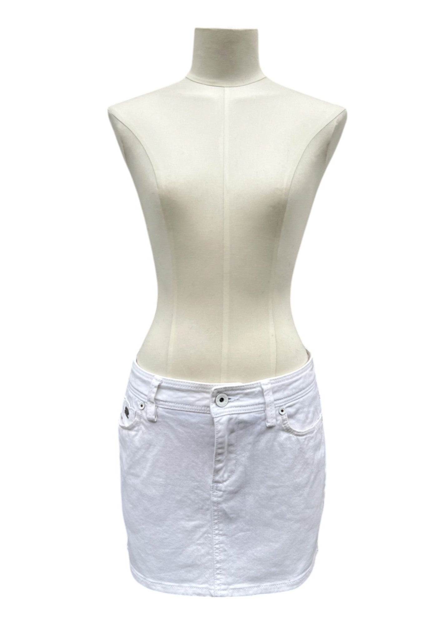 Minigonna vintage bianca anni 2000