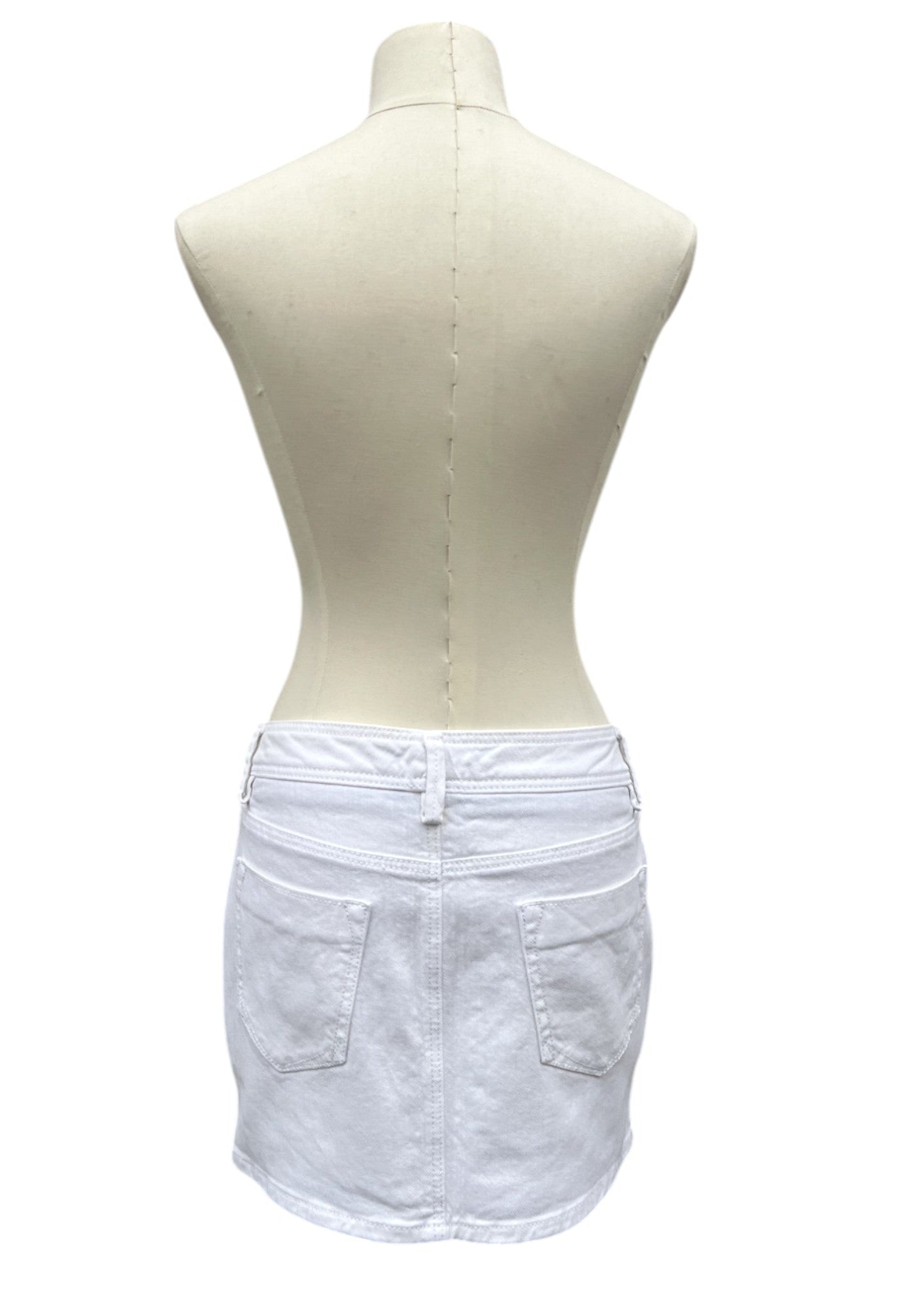 Minigonna vintage bianca anni 2000