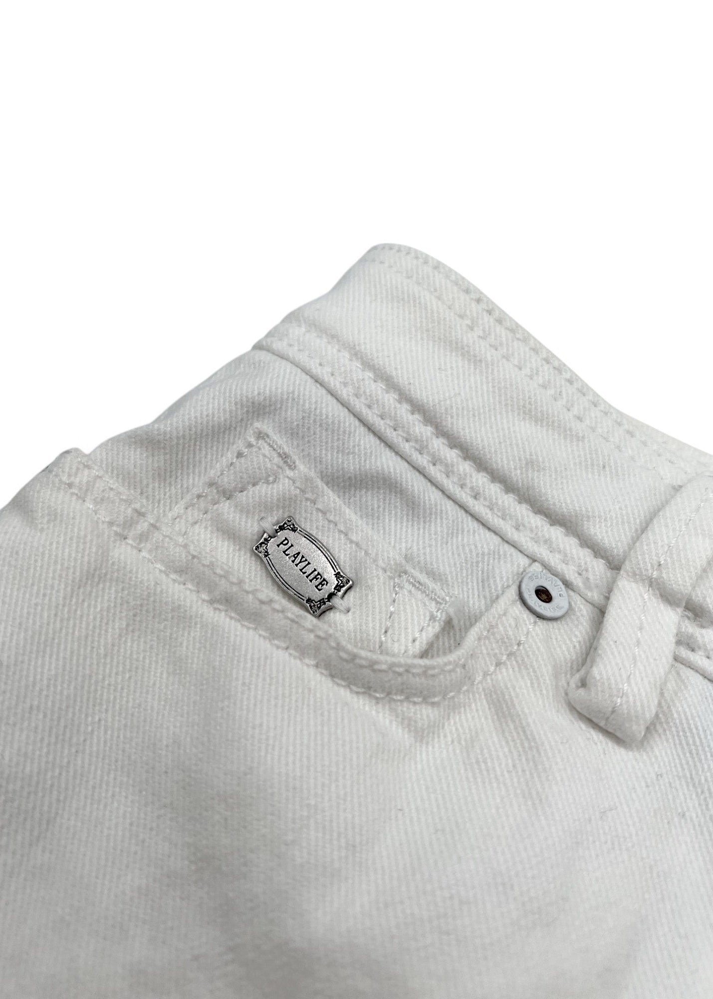 Minigonna vintage bianca anni 2000