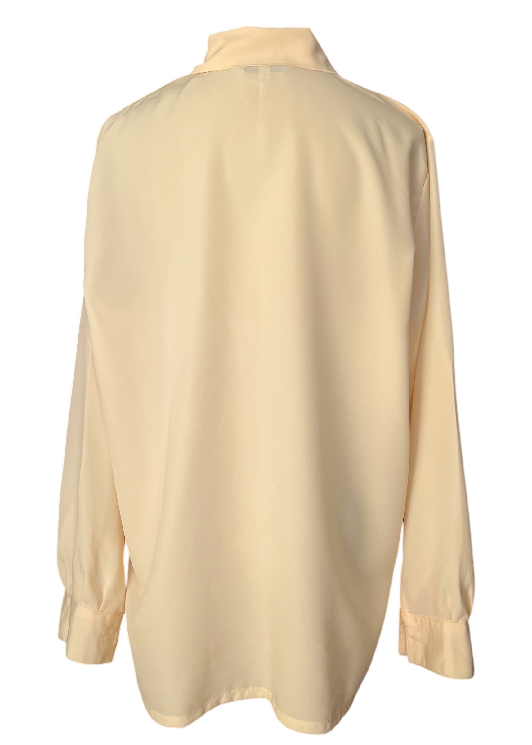 Camicia cinese gialla con ricamo