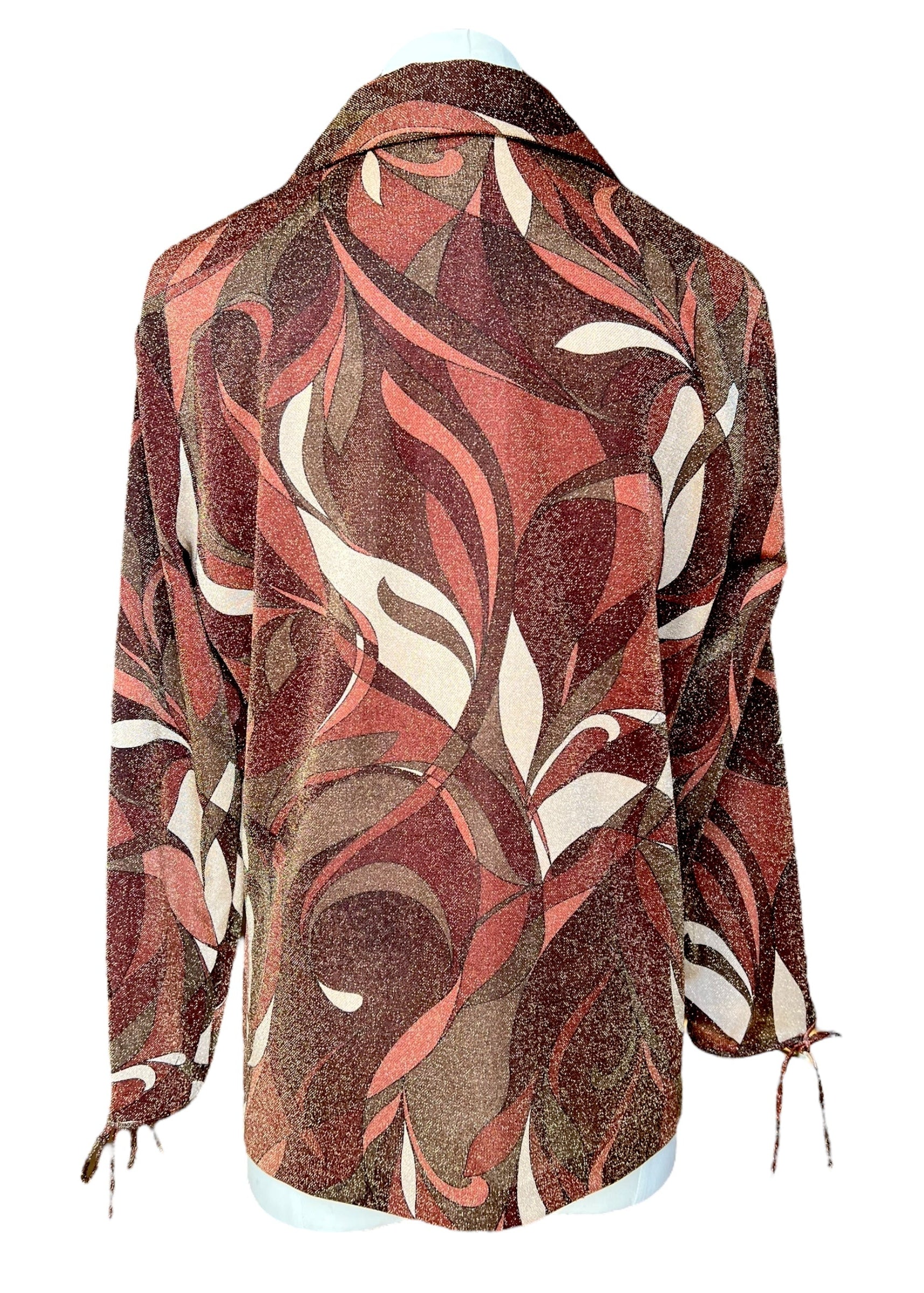 Maglia maniche lunghe con fantasia organica