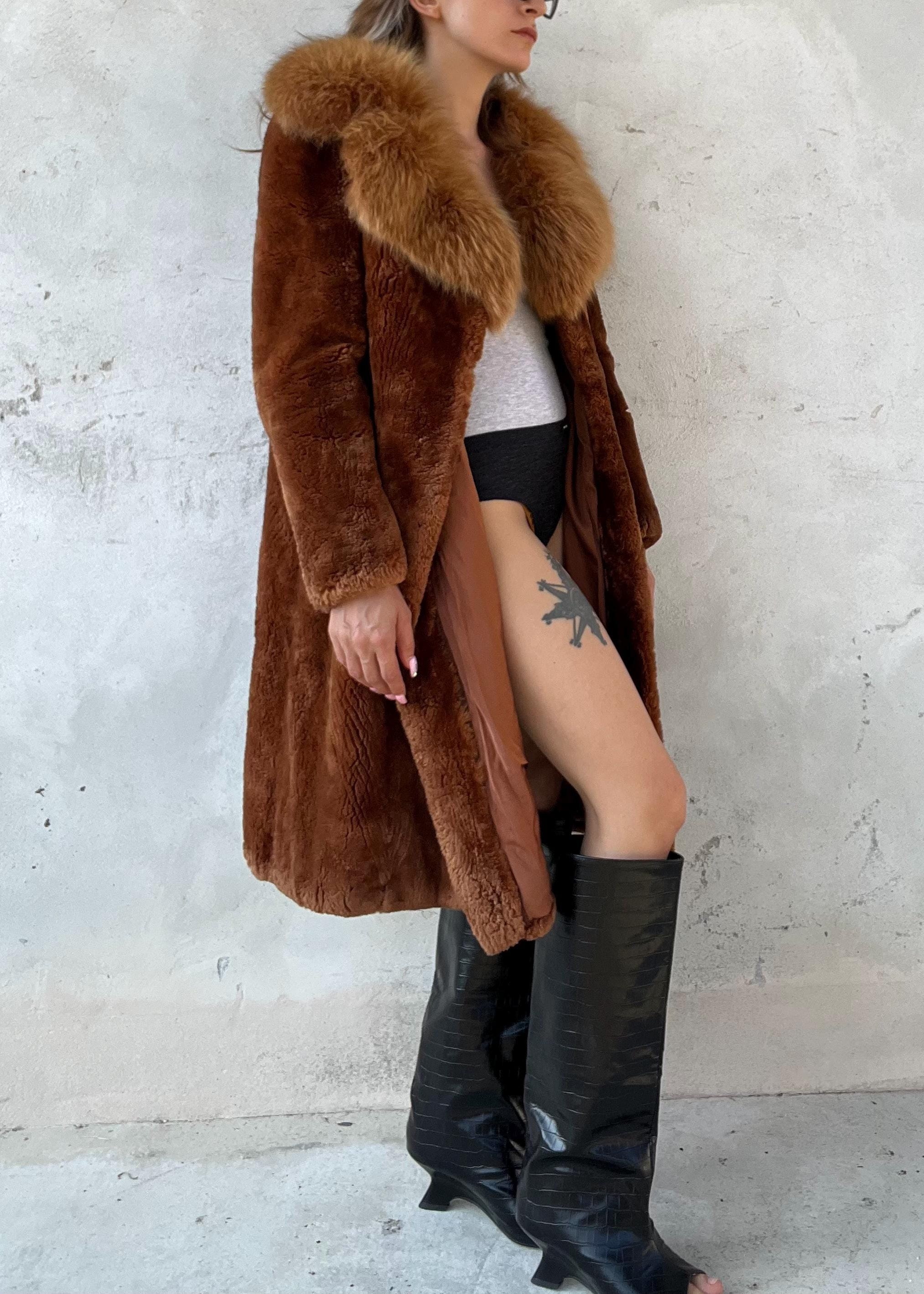 Pelliccia in lapin chiara vintage