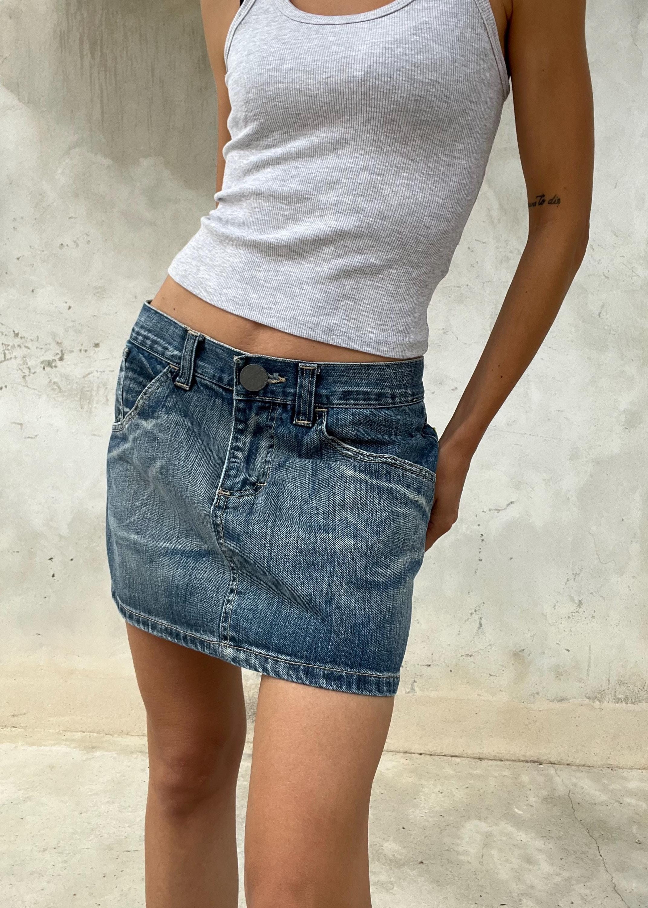 Minigonna in jeans anni 2000 - y2k