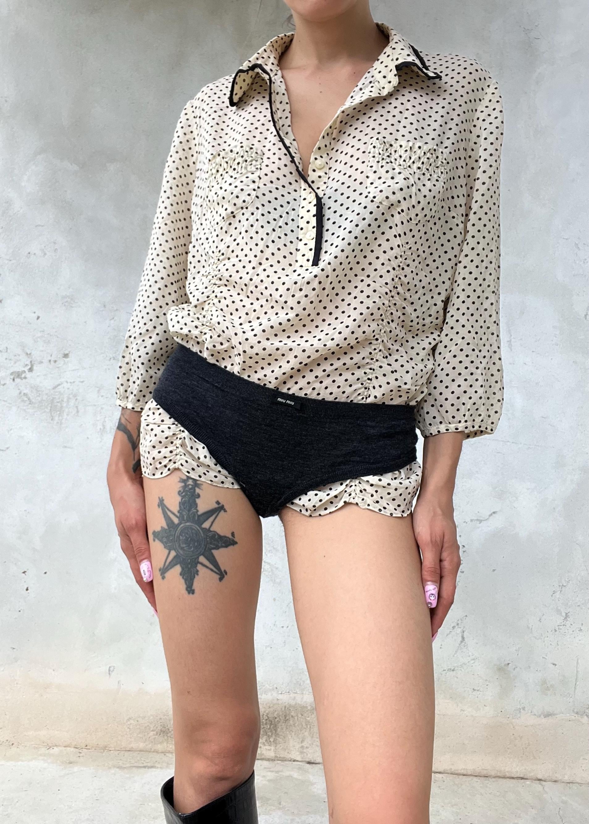 Camicia a pois vintage