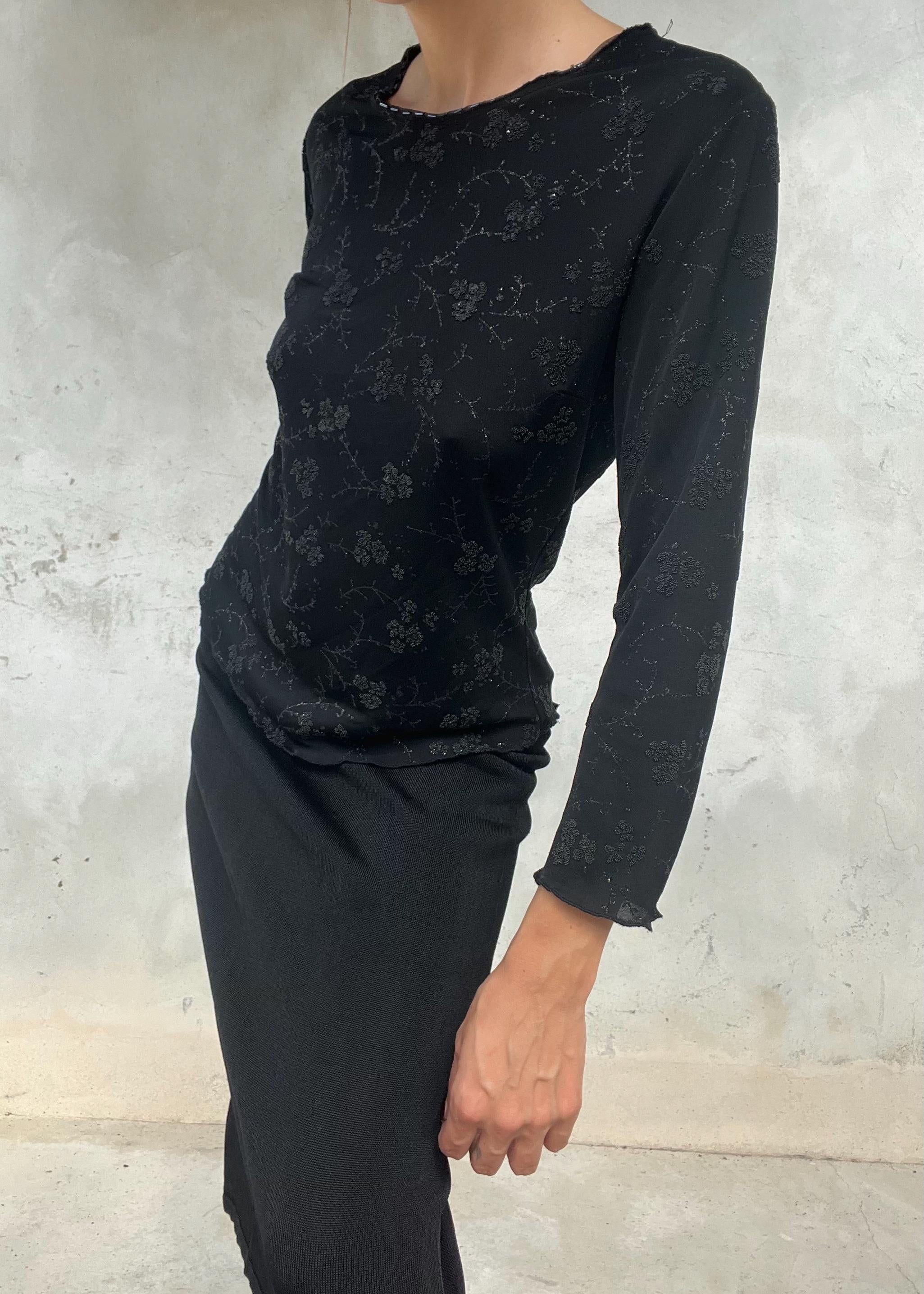Maglia vintage anni 2000 con motivo floreale