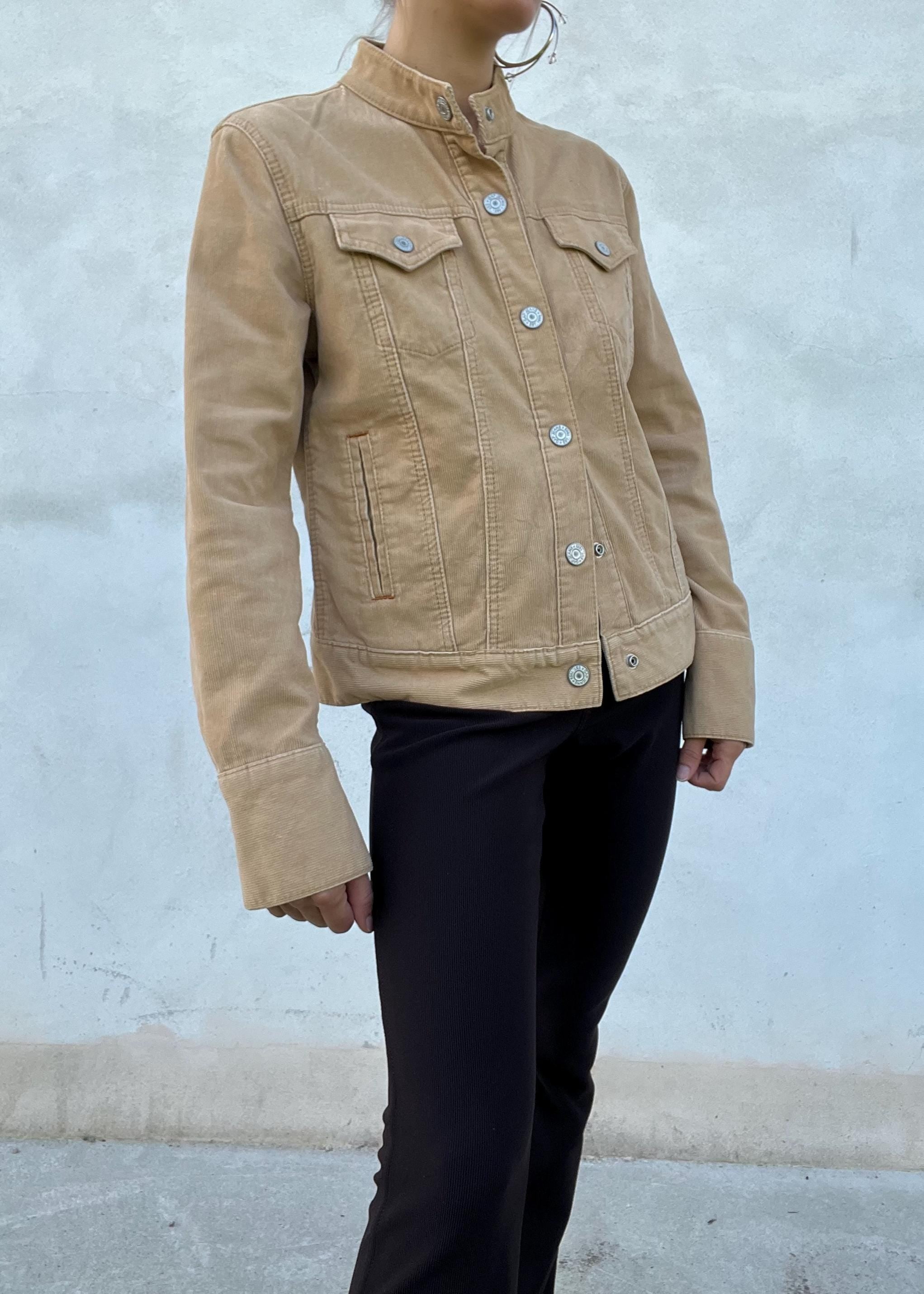 giacca vintage beige con bottoni