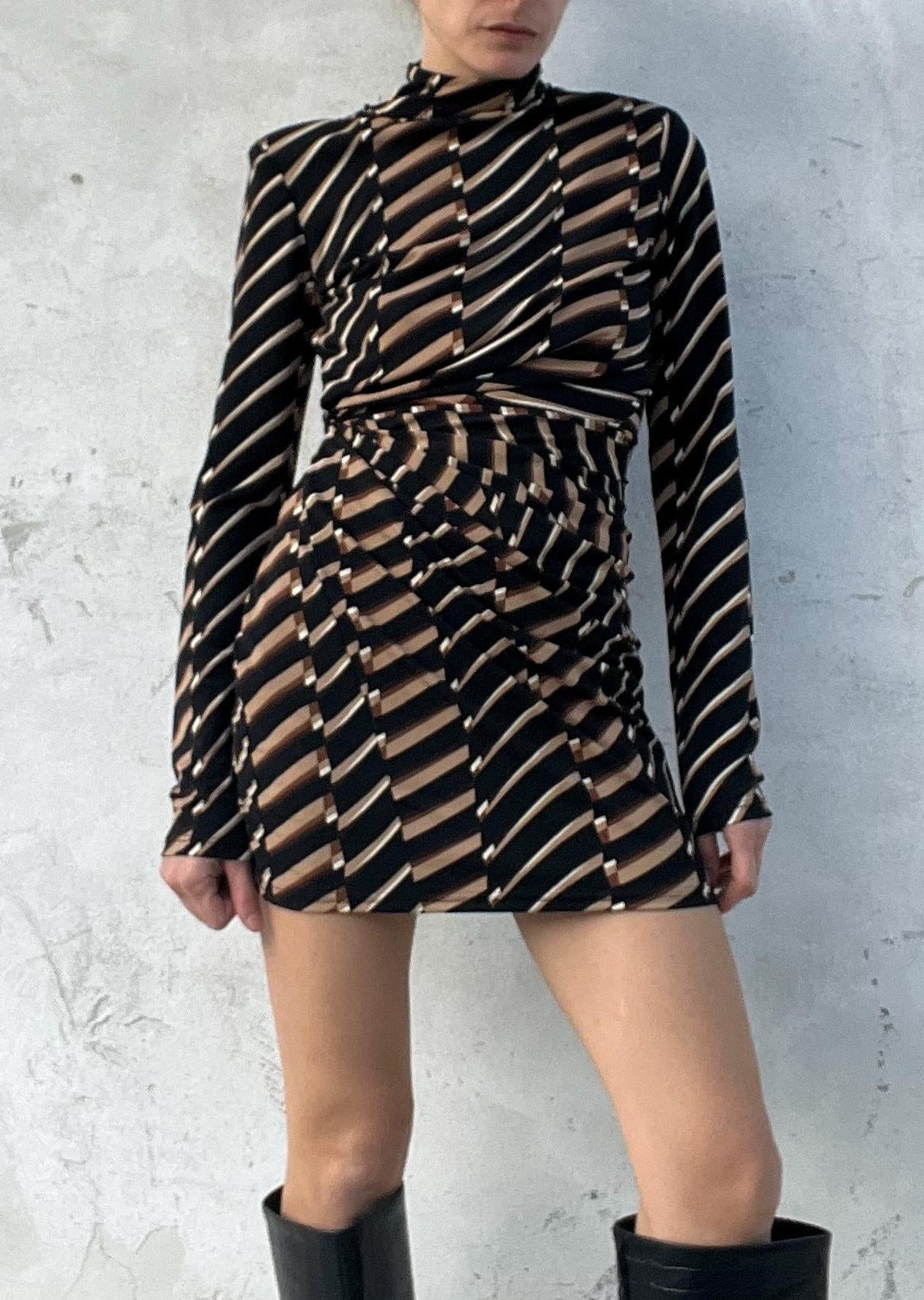 Mini abito fantasia vintage