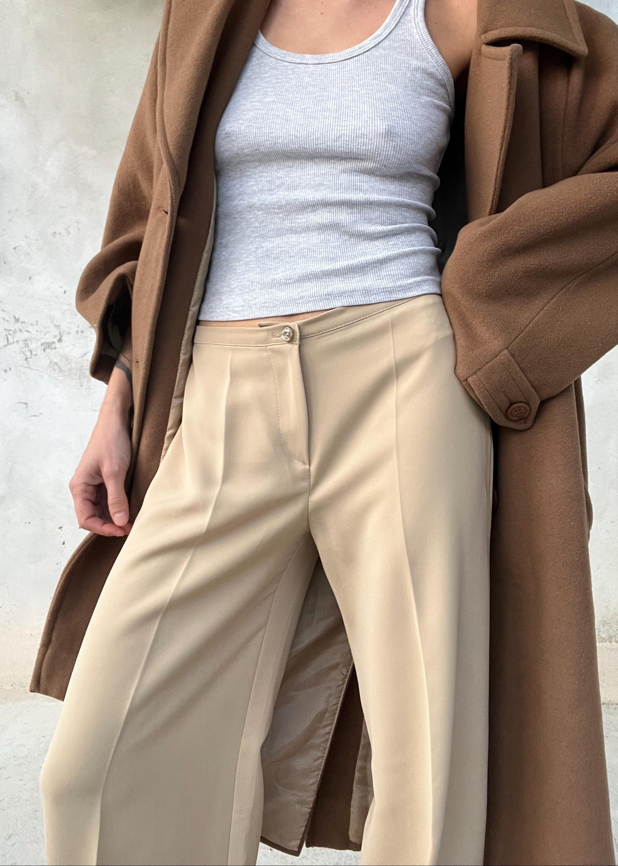 Pantaloni leggeri beige